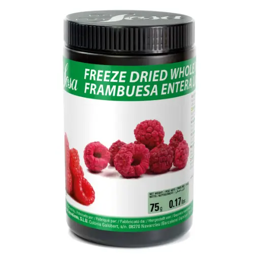 Sosa FREEZE-DRIED WHOLE RASPBERRY 75g